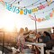 Hello Summer Banner Glitter Beach Patterns Banner Colorful Summer Pool Party Bunting Garland Banner With Rainbow Sign Summer Birthday Beach Party Decorations Supplies Indoor Outdoor Mantle Fireplace